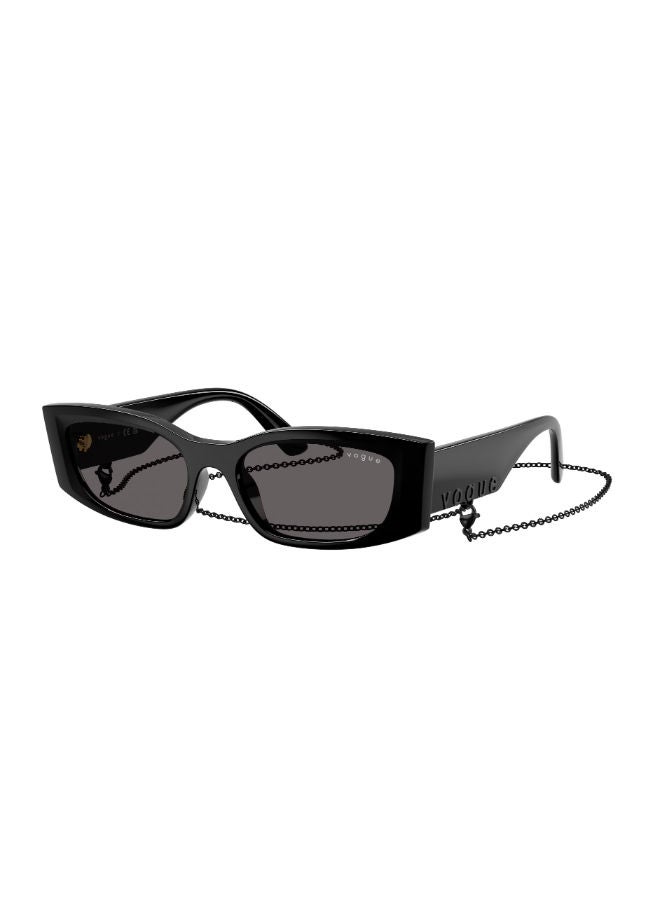 Vogue Women Full Rim Rectangular Sunglasses 0VO5655SU 53 - Image 1