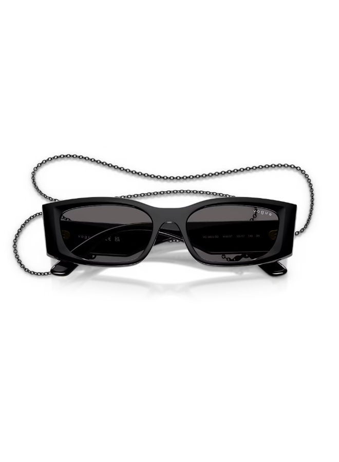 Vogue Women Full Rim Rectangular Sunglasses 0VO5655SU 53 - Image 3