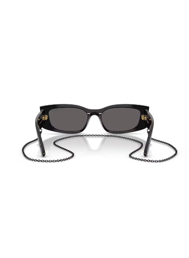 Vogue Women Full Rim Rectangular Sunglasses 0VO5655SU 53 - Image 4