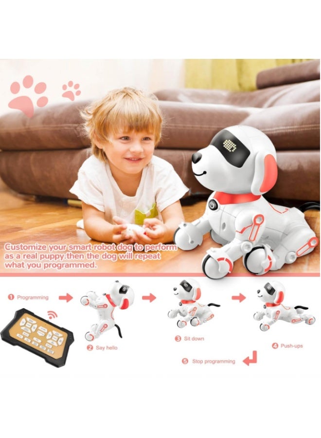 GOGOGO Robot Dog Toys for Kids 8 9 10 11 12, Remote Control Dogs, Robot Dog for Kids 8-12, Pet Robotic, Electric Dog Toy, Robotic Dogs, Toys for 5 6 7 8 9 10 11 12 Years Old Boys Girls, Pink, Y878 - Image 4