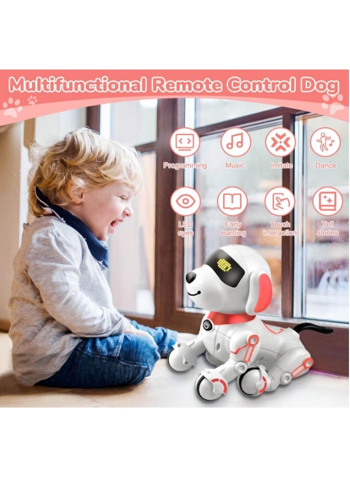 GOGOGO Robot Dog Toys for Kids 8 9 10 11 12, Remote Control Dogs, Robot Dog for Kids 8-12, Pet Robotic, Electric Dog Toy, Robotic Dogs, Toys for 5 6 7 8 9 10 11 12 Years Old Boys Girls, Pink, Y878 - Image 2
