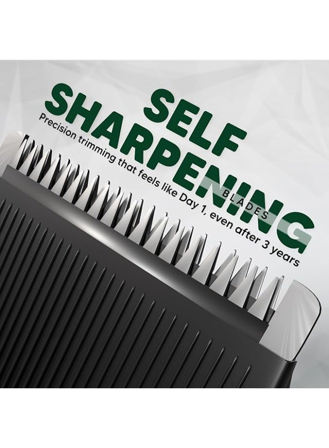 LetsShave All-in-One Beard, Body & Head Trimmer for Men | 20 Precision Length Settings (0.5–10mm) | Self-Sharpening Blades | USB-C Fast Charging | 120 Min Runtime | LED Display | Free Pro Styler - Image 3