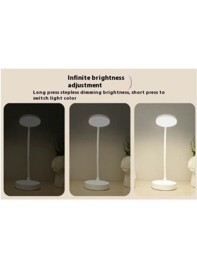 Beauenty - Three-color Dimmable LED Desk Lamp with USB Charging Night Light Dormitory Study Office Foldable Multifunctional Reading Night Light - Image 1