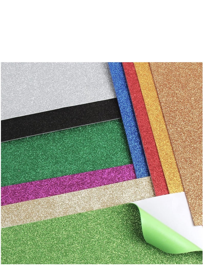 KASTWAVE 10 PCS Self Adhesive EVA Foam Paper Sheets,for Handicraft Arts and Crafts DIY Project Classroom(8x12 in) - Image 1