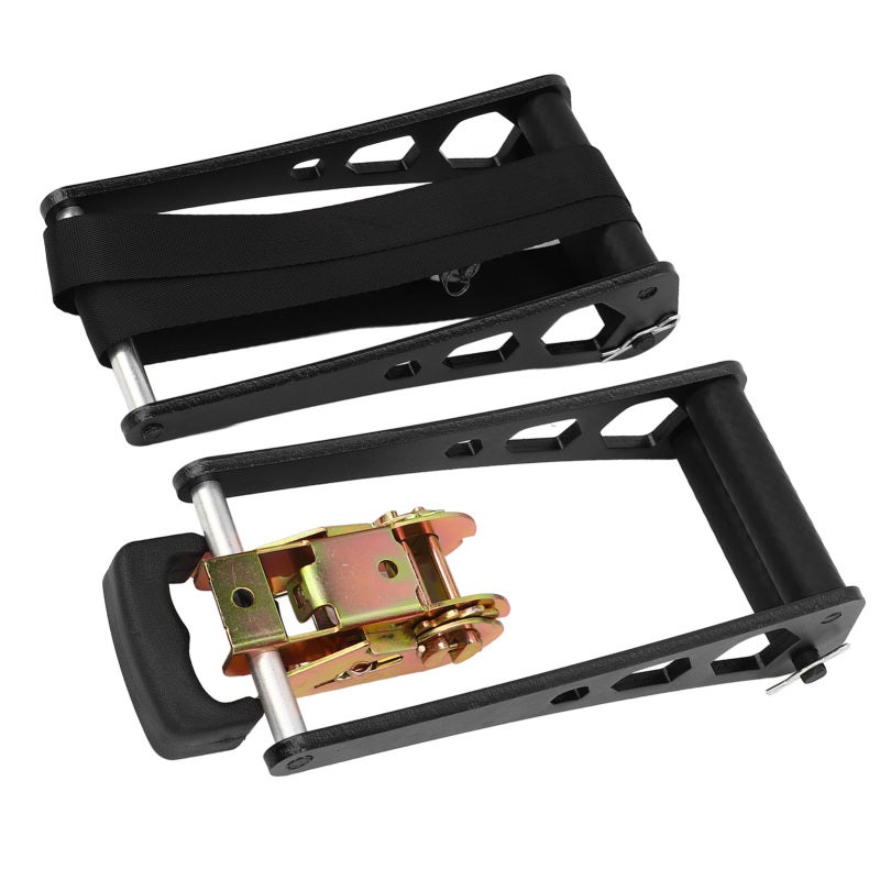 Ratchet Style Bow Press: Black Aluminum Alloy - Rubber-Protected Design Portable Bow Press for Most Compound Bows Indoor Outdoor Use - Image 2