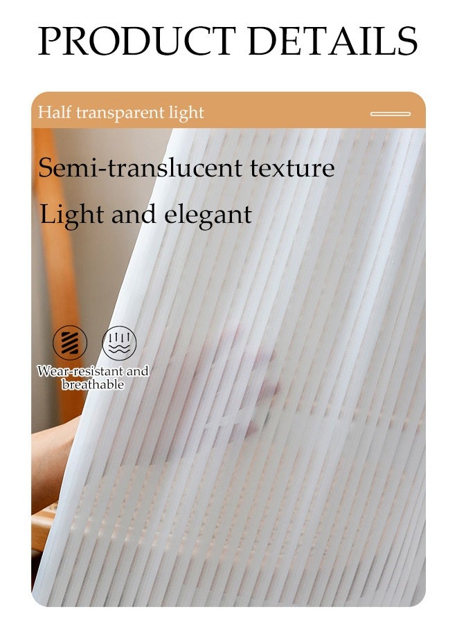 White Cabinet Curtain, Wardrobe Curtain, Dustproof Curtain, Sundries Curtain, Telescopic Rod Door Curtain, Small Curtain With Slide Rail Width 0.9m Curtain Width 1.8x Height 1.5m Suitable For Bookcase Cloakroom