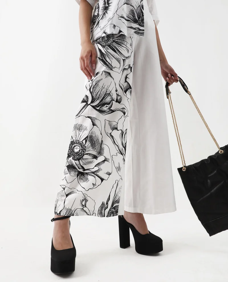 Rareism Women's Floral Print Trouser