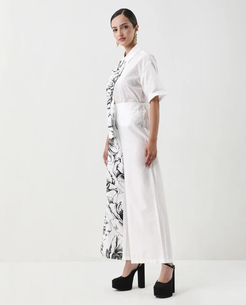 Rareism Women's Floral Print Trouser