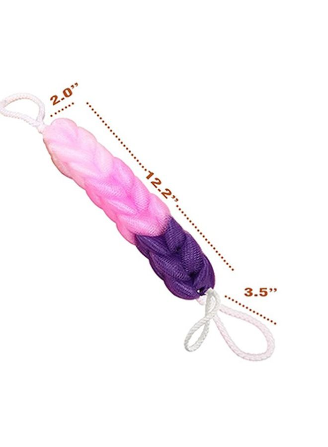 Ant 3-Piece Long Back Bath Shower Sponge Mesh with Rope Handles Back Scrubber Body Sponges for Bathing Bath Shower Mesh Sponge Body Deep Cleaning for Men & Women - Image 2