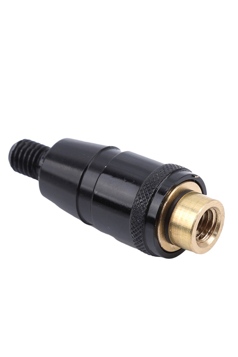 black Fishing Rod Pole Connector 8mm Screws Quick Release Net Head Adapter Fishing Landing Harpoon D