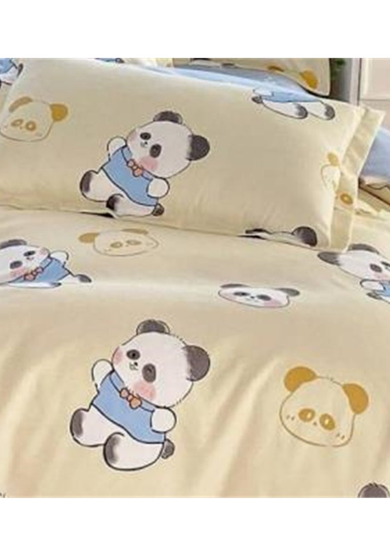 Generic 4pcs bedding set 2 pillowcases 1 quilt cover 1 bed sheet four-piece set with creative and fashionable styling  - Image 2