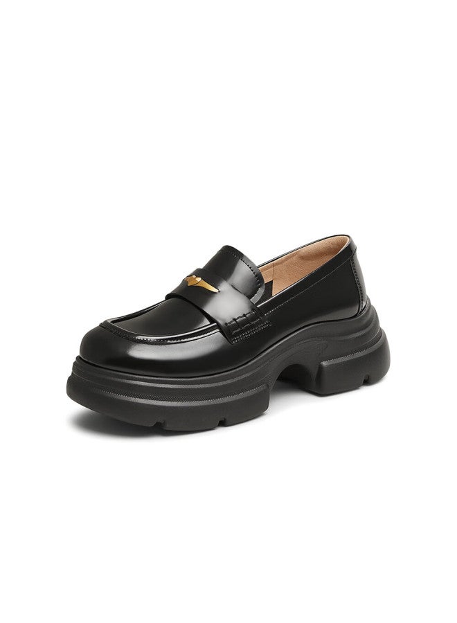 Tata Magic Detective Platform Loafers Uni Star Style Black (heart Edition) Size 39 - Image 3