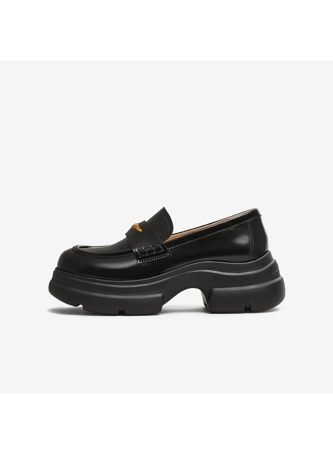 Tata Magic Detective Platform Loafers Uni Star Style Black (heart Edition) Size 39 - Image 4