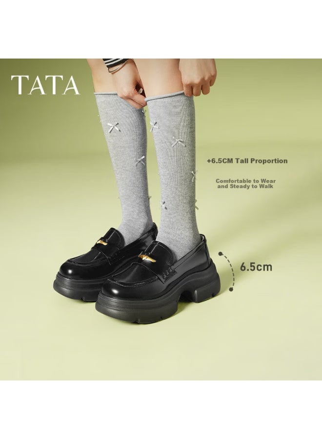Tata Magic Detective Platform Loafers Uni Star Style Black (heart Edition) Size 39 - Image 1