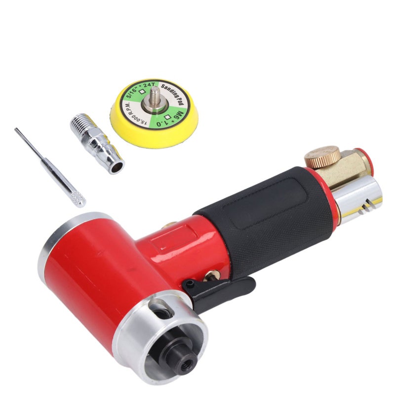 JY Air Grinder 15000RPM Adjustable Speed Ergonomic PVC Handle - Low Vibration Aluminum Alloy Die Grinder for Point Grinding Light Polishing - Image 2