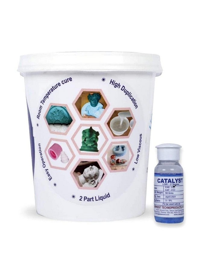 SILOCZEST LSR-210 Slow (Shore 10 Soft Liquid Silicone Rubber) Moulding for Candle Making, DIY Resin, Soap, Crafts & Many More Pattern Making, Liquid Silicone Rubber (Supreme Mould Making Grade) - Image 2