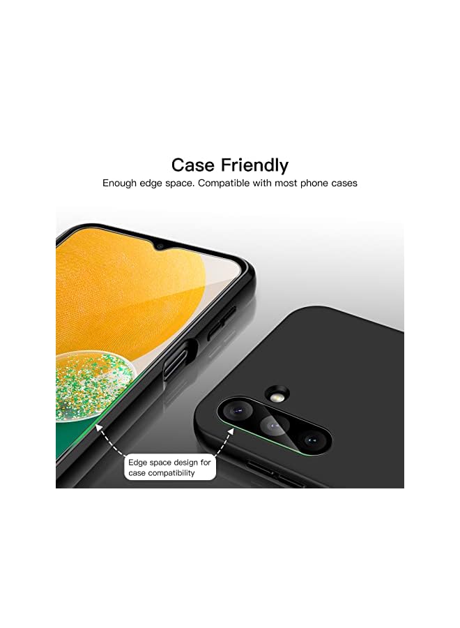 جي تيك واقي الشاشة لـ Samsung Galaxy A13 / A13 5G مع واقي عدسة الكاميرا ، والفيلم الزجاجي المقسى ، واضحة HD ، و 2 عبوة لكل منهما - Image 4