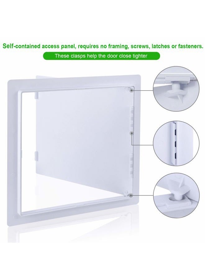 PNKKODW Plumbing Access Panel for Drywall 12 x 12 Inch Plastic Access Door Removable Wall Access Panel Ceiling Reinforced Hinged Durable - Image 3