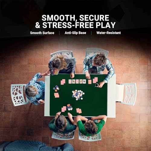 Feltectors Board Game Mat 42 x 66 nches Table Cover for Mahjong Poker Playing Cards Tile Games Dominoes and RPG Neoprene Gaming Playmat - Image 5