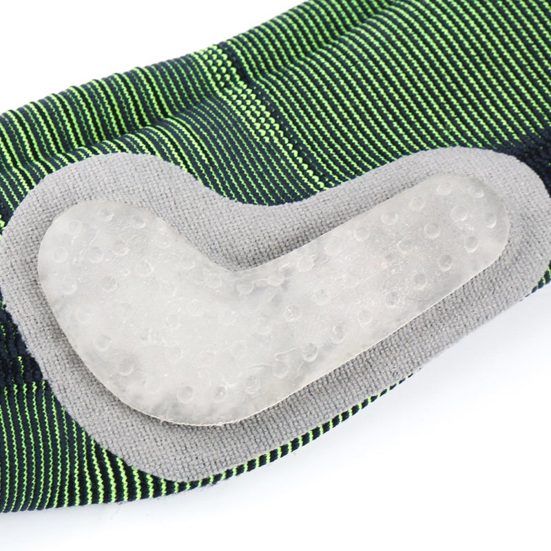 1PC Protective Sports Guard Proof Cover Breathable Support Sleeve for Men Women Sports (Size L Black+Green) - Image 2