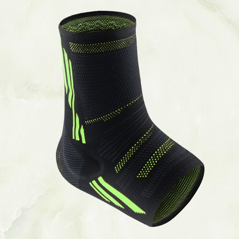 1PC Protective Sports Guard Proof Cover Breathable Support Sleeve for Men Women Sports (Size L Black+Green) - Image 1