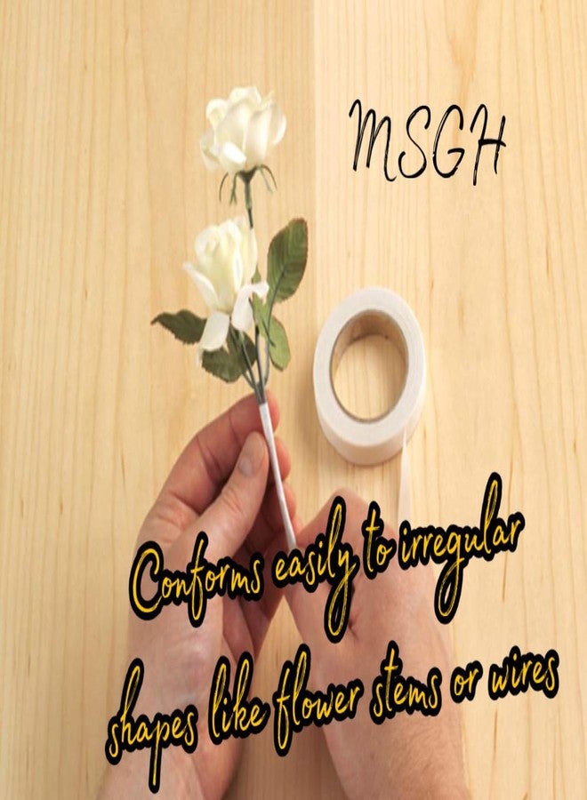 MSGH Flower Making Floral Tape,Pack of 5 Pcs (White) - Image 3