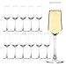 CZUMJJ Champagne Glasses Set of 12 Elegant Champagne Flutes Modern Sparkling Wine Glasses for Home Bar Wedding Anniversary 75 oz Clear - Image 2