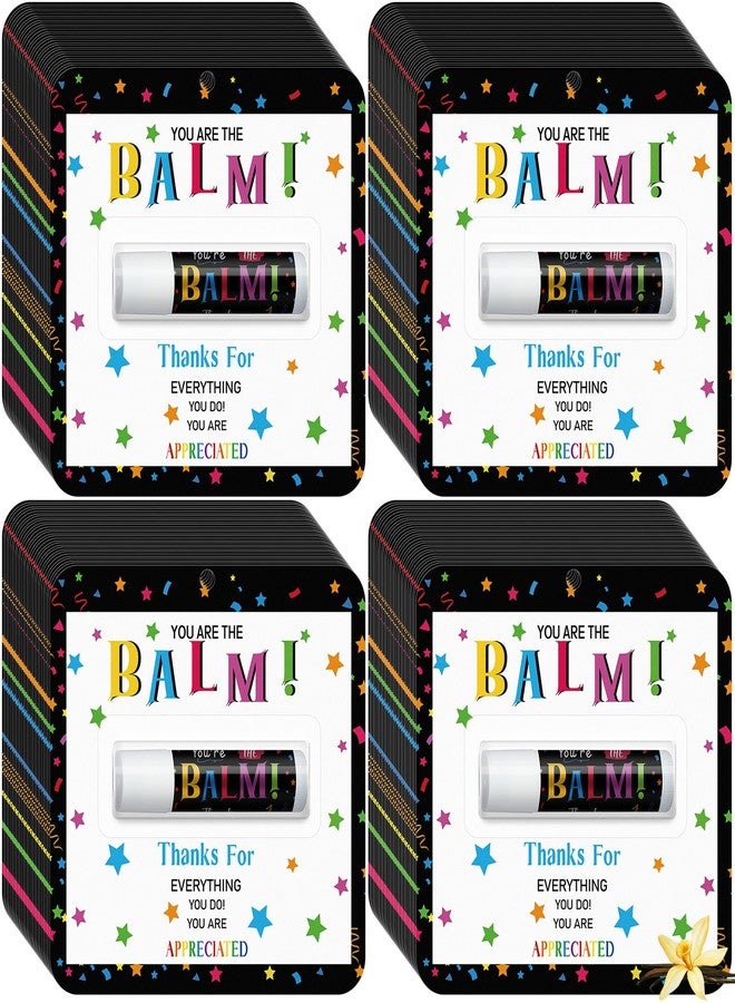 Sacubee Employee Appreciation Gifts Lip Balm Bulk Teacher Coworker Team Thank You Gift for Staff Volunteer Thanksgiving Christmas Appreciation Party Favors for Women Men Club You're the Balm(90 Pack) - Image 1