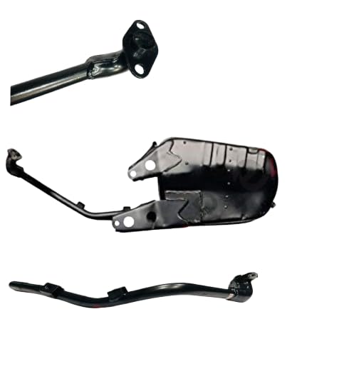 VTRUST Silencer Bend Pipe Compatible for Honda Activa 3G / 4G / 110 | Black Exhaust Connecting Pipe - Image 2
