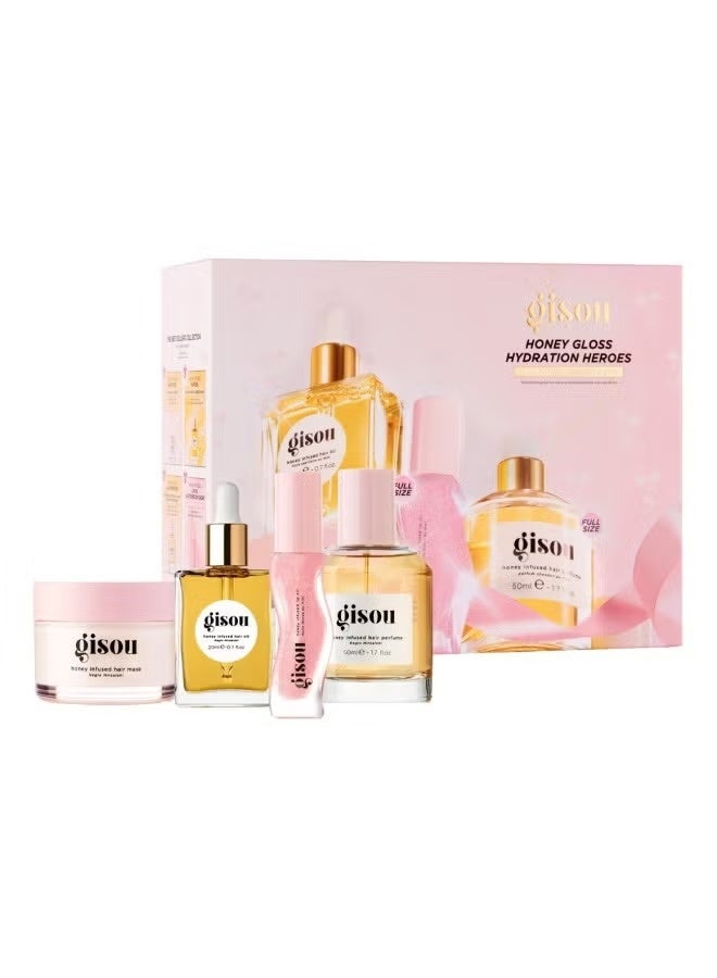 gisou Honey Gloss Moisturizing Set 4 Pieces - Image 1