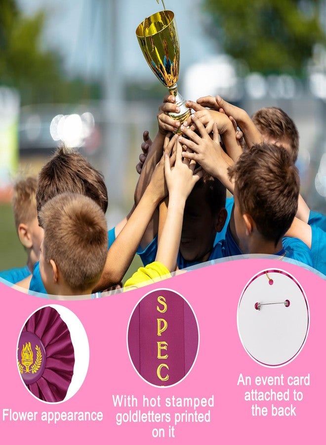 Geosar 6 Pcs Special Award Ribbons with Event Card and String Purple Place Ribbons Participation Ribbon Achievement Prize Ribbons for Kids School Competition Contests Sports Event Office Team - Image 5