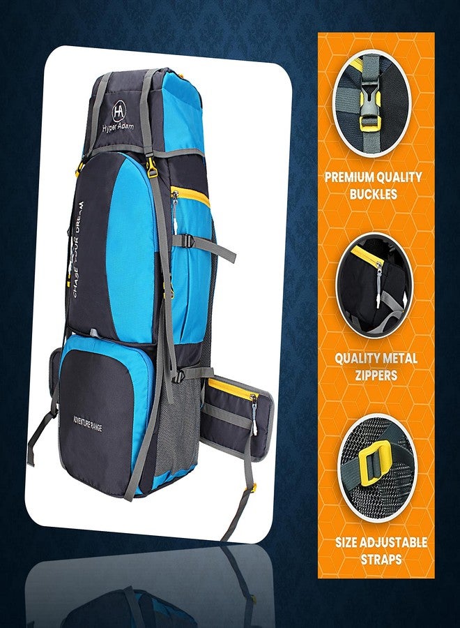 Hyper Adam 60 Ltr Travel Bag for Men, Sky Blue | Rucksack Backpack for Outdoor Sport Camp, Hiking, Camping | Trekking Bag - Image 3