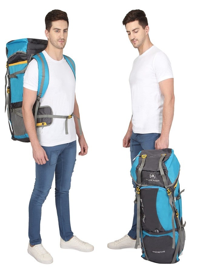 Hyper Adam 60 Ltr Travel Bag for Men, Sky Blue | Rucksack Backpack for Outdoor Sport Camp, Hiking, Camping | Trekking Bag - Image 5