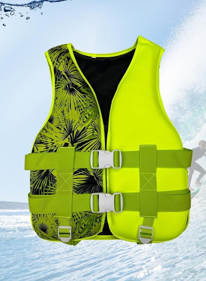 ريبنيو سترة سباحة محمولة مقاومة للتآكل، إكسسوارات رياضية خارجية، سترة تزلج على القوارب + صافرة، سترة سباحة من البوليستر للمراهقين والشباب، مقاس متوسط - Image 5
