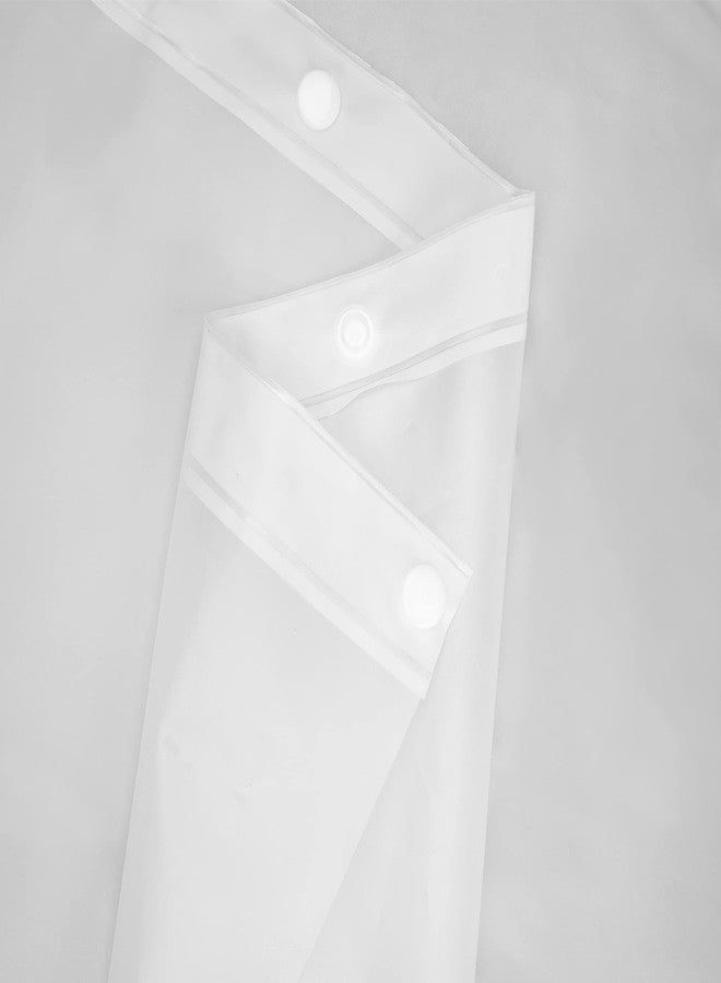 River Dream Plastic(PEVA) Snap in Shower Curtain Liner Replacement with Magnets Removable Liner (1, Plastic-Update) - Image 3