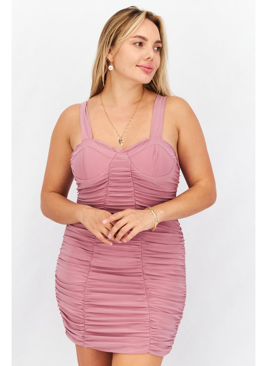 Women Padded Sleeveless Corset Mini Dress, Mauve - pzsku/Z10A80F230B703B3DDF0FZ/45/_/1724350591/16119bdd-04c1-453c-959c-10392058dcf8