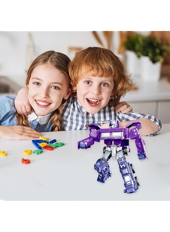 SYOSI Transformers Action Figure Flexible Deformed Car Robot Toy Optimus Prime 2In1 Transforming Cars Converting Toys For Kids Ideal Gift - Image 5