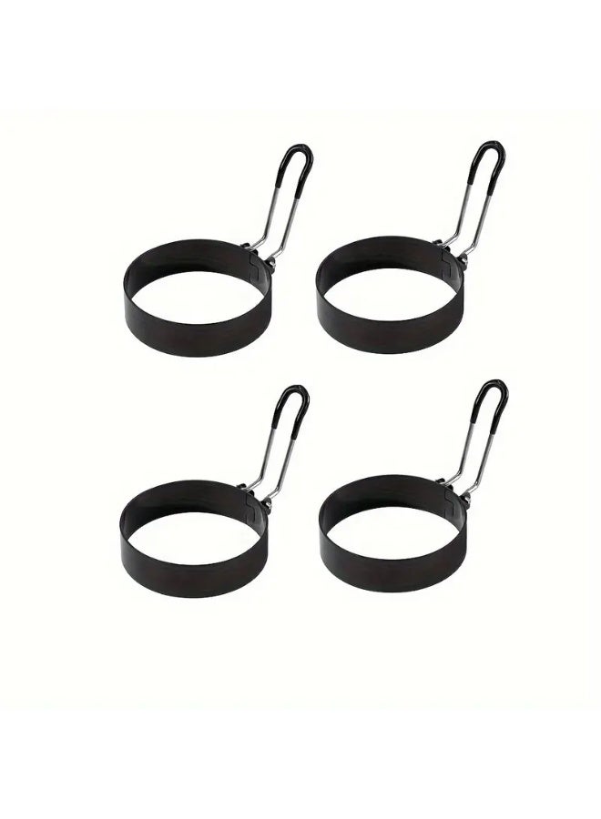 1–7pcs Premium Nonstick Stainless Steel Egg Rings with Heat-Resistant Silicone Handles  - Image 3