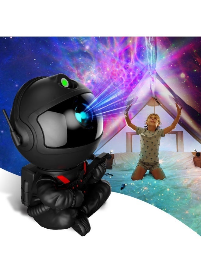 كيلا مصباح ليلي على شكل رائد فضاء، مصباح نجوم مجرة ​​لغرفة النوم - ديكور فضائي للأطفال مع جهاز تحكم عن بعد ومؤقت، مصباح سقف على شكل سماء مرصعة بالنجوم لغرفة الأولاد والبنات، مسرح منزلي - Image 1