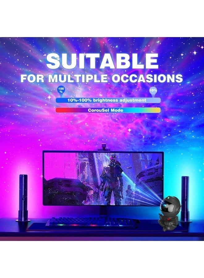 كيلا مصباح ليلي على شكل رائد فضاء، مصباح نجوم مجرة ​​لغرفة النوم - ديكور فضائي للأطفال مع جهاز تحكم عن بعد ومؤقت، مصباح سقف على شكل سماء مرصعة بالنجوم لغرفة الأولاد والبنات، مسرح منزلي - Image 3