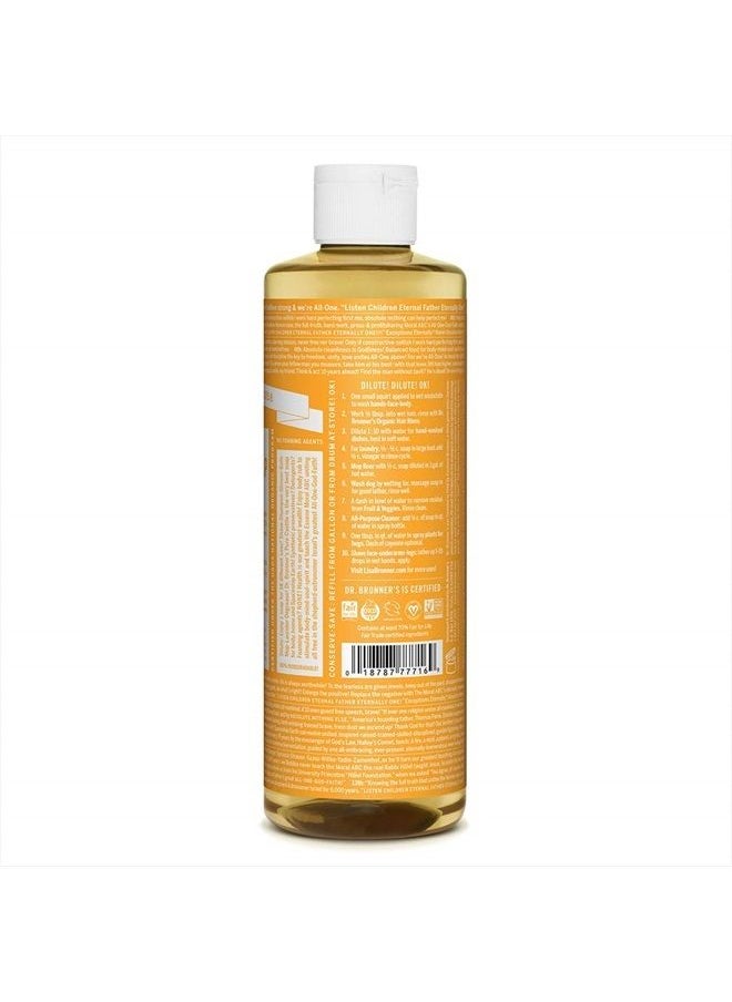 Dr. Bronner's - Pure-Castile Liquid Soap (Citrus, 16 ounce) - Made with Organic Oils, 18-in-1 Uses: Face, Body, Hair, Laundry, Pets and Dishes, Concentrated, Vegan, Non-GMO - Image 1