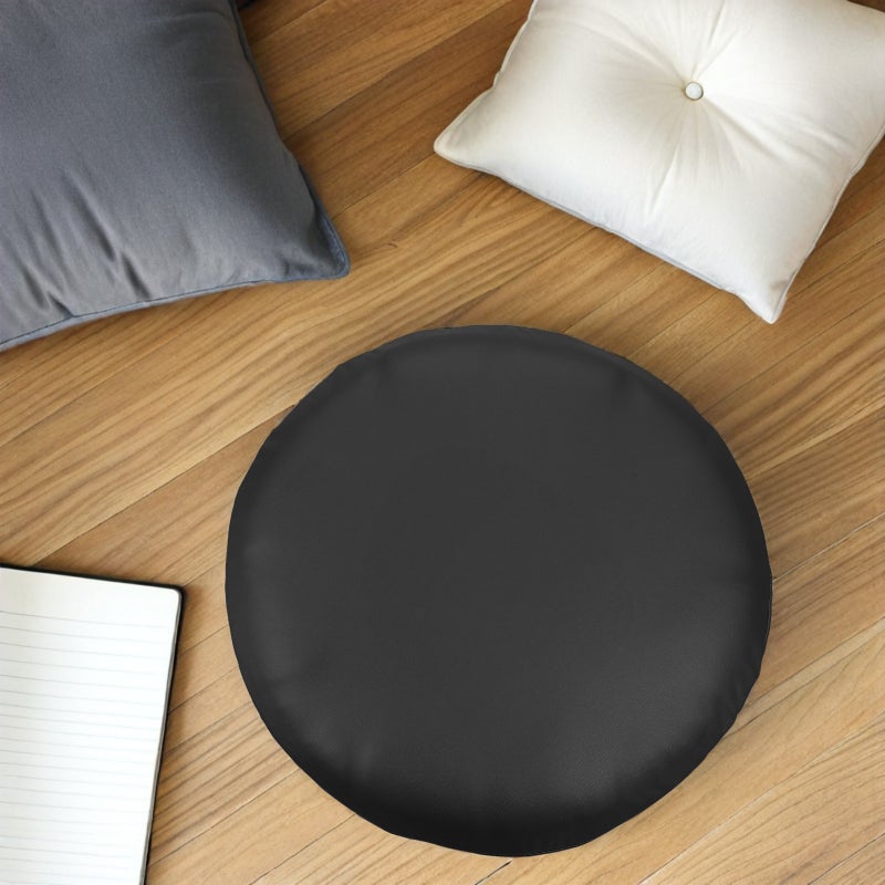 2PCS Stool Covers: Round Stool Seat Covers with Elastic Bands Washable Chair Cushion Slipcover for 12-15inch Chair - Image 2