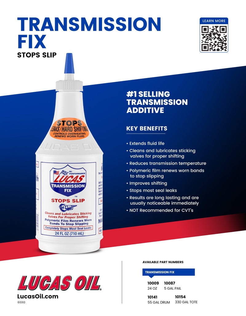 Lucas Oil 10009 Transmission Fix - 24 Ounce, White - Image 2