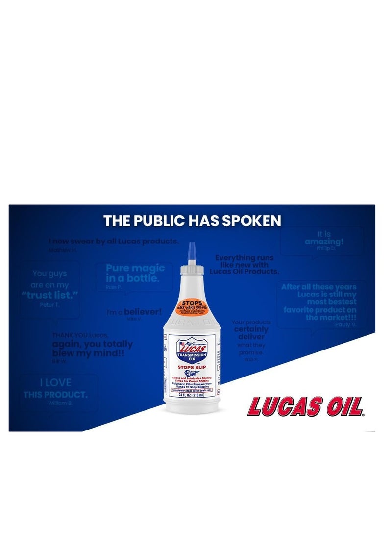 LUCAS OIL - زيت لوكاس 10009 لإصلاح ناقل الحركة - 24 أونصة، أبيض - Image 1