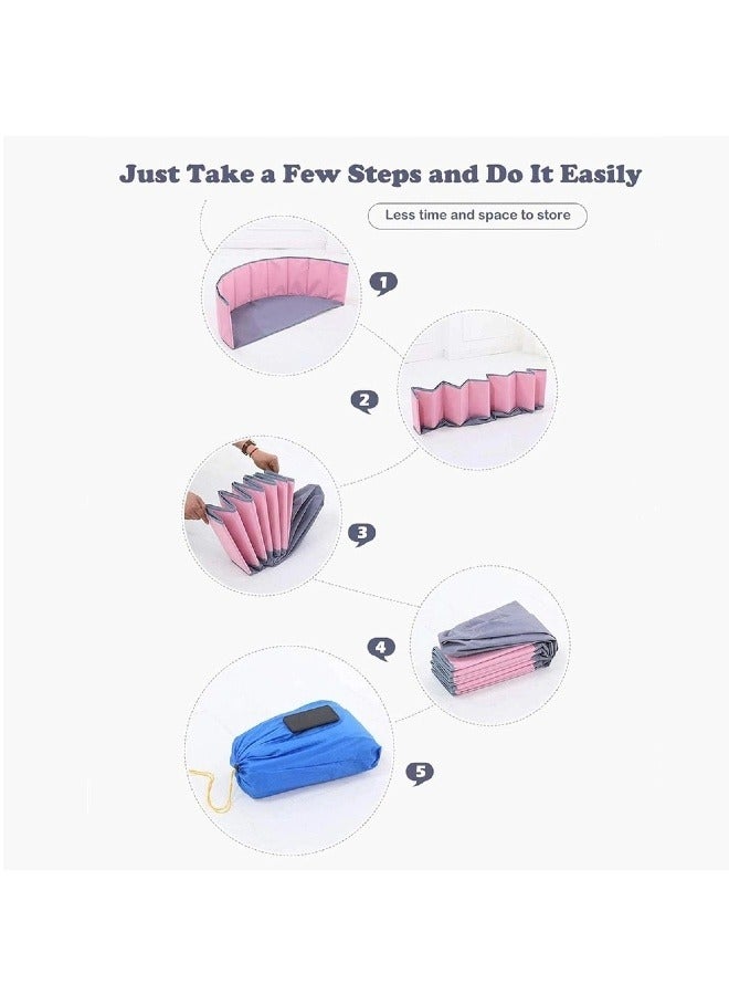 Foldable Dry Baby Ball Pool Infant Ocean Ball Pit Double Oxford Cloth Large Durable Easy to Clean for  Children's Outdoor Indoor Playing Baby Playground Toys for Children Kids Toddlers Birthday Gifts (Pink) - Image 4