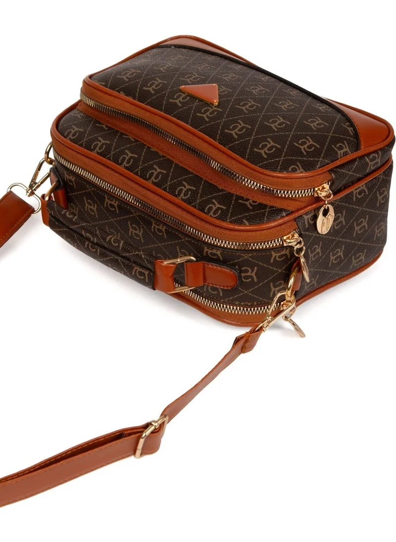 Adelina Bags Women's Patterned Cross Strap Hand and Shoulder Bag