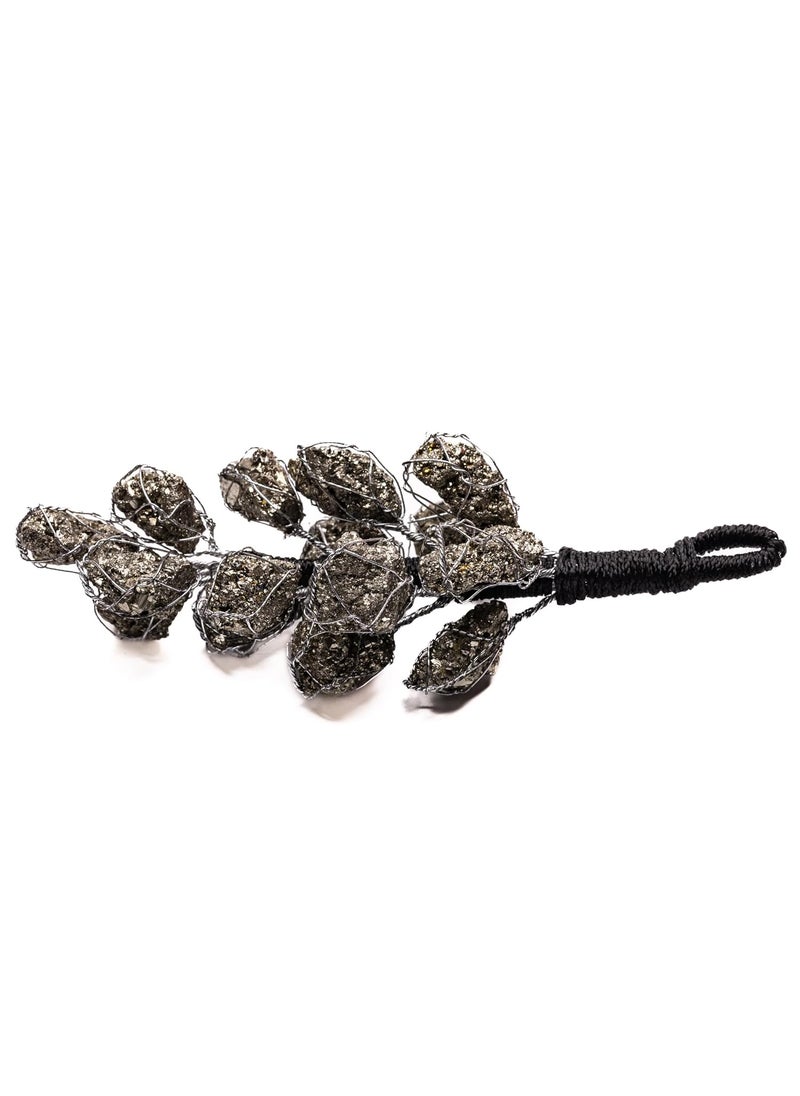Plus Value Plus Value Natural Golden Pyrite Raw Stone Hanging from Peru for Attracting Wealth Abundance Business Luck Vastu Feng Shui Reiki Healing Crystals for Home Office Decor and Gifting  - Image 4
