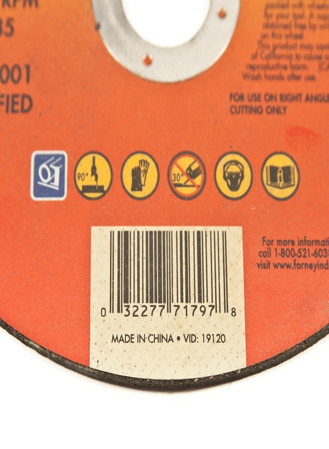 Forney 71797 Cut-Off Wheel with 7/8-Inch Arbor, Metal Type 1, A60T-BF, 6-Inch-by-0.040-Inch - Image 4