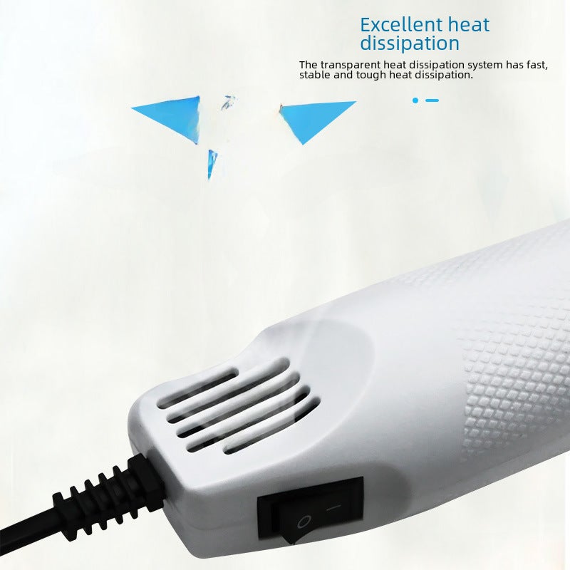 220V Round Plug Hot Air Gun DIY Rubber Stamp Embossed Powder Heat Shrinkable Sheet Handmade Soft Clay Making Tools Wholesale(220V hot air gun-round insert-Green) - Image 4