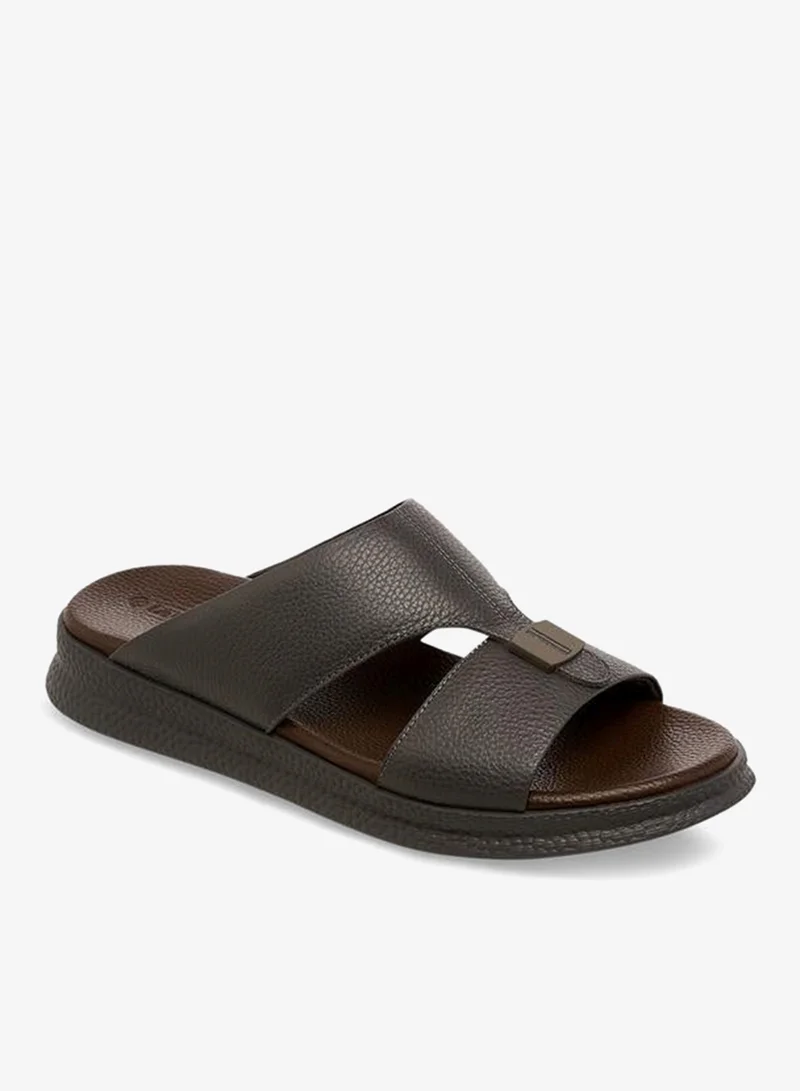 لو كونفورت Men Leather Slip-On Arabic Sandals Ramadan Collection